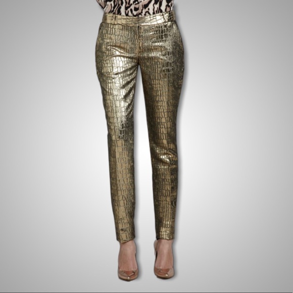 { Diane Von Furstenberg } - Mary Metallic Pants - Picture 2 of 5